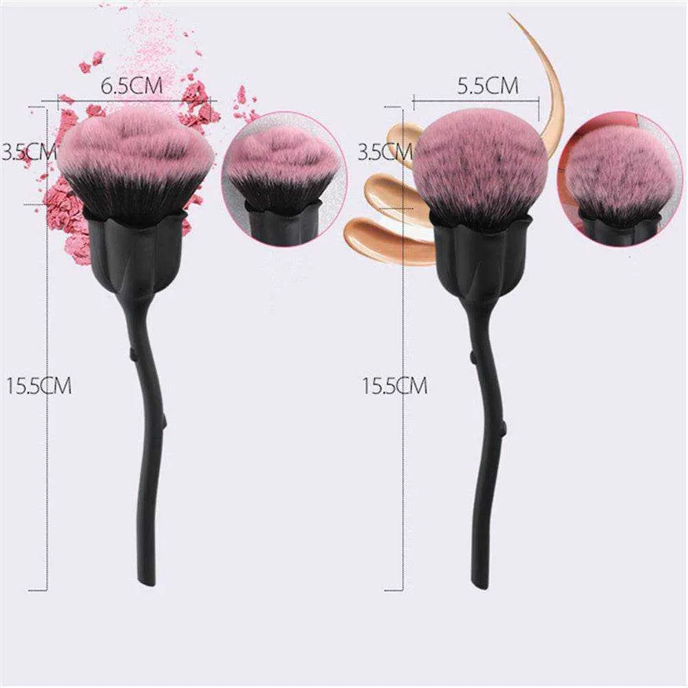 🌸 Elegant Floral Makeup Brush – Beauty Meets Artistry