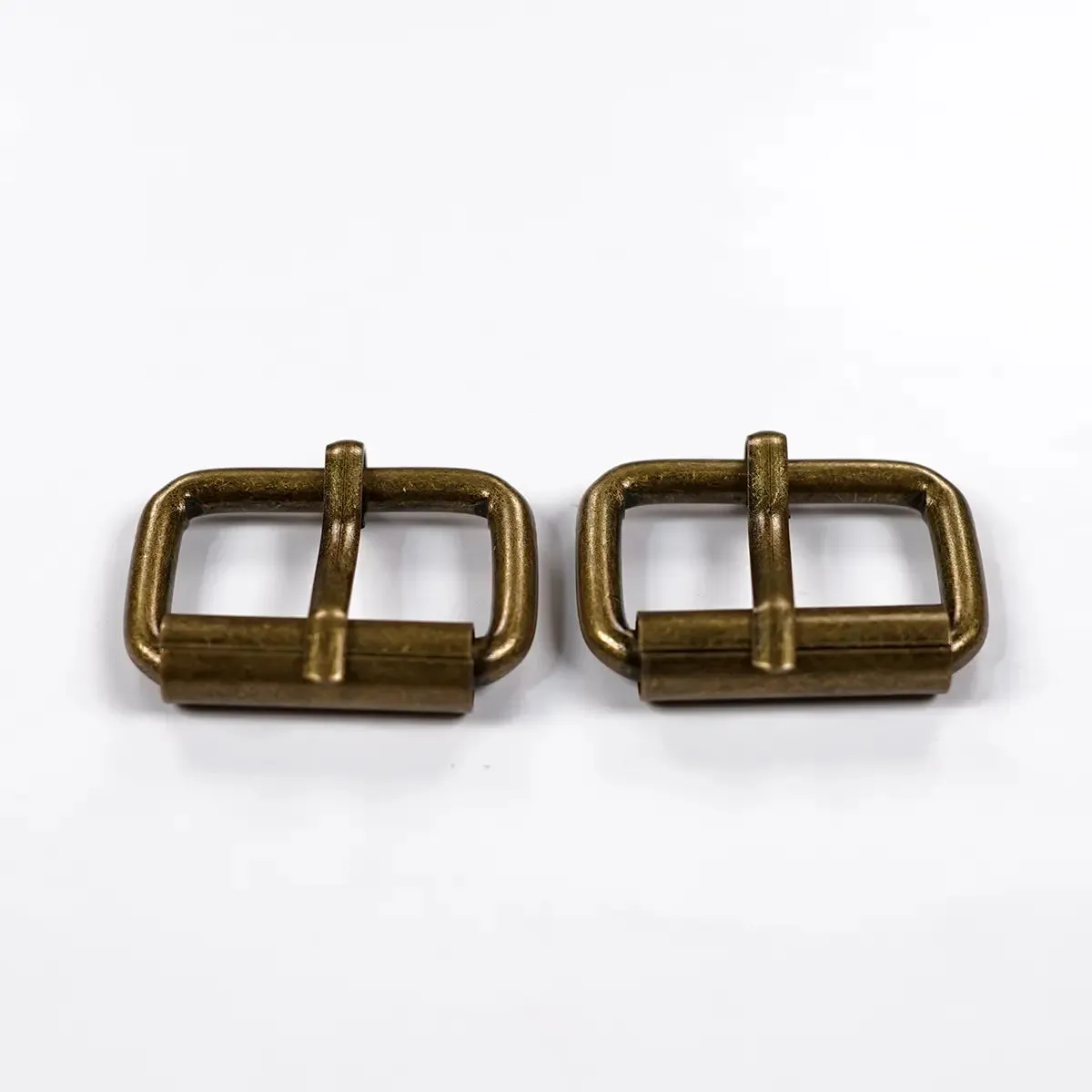 1 Inch Roller Buckle Antique Brass 2 Pack