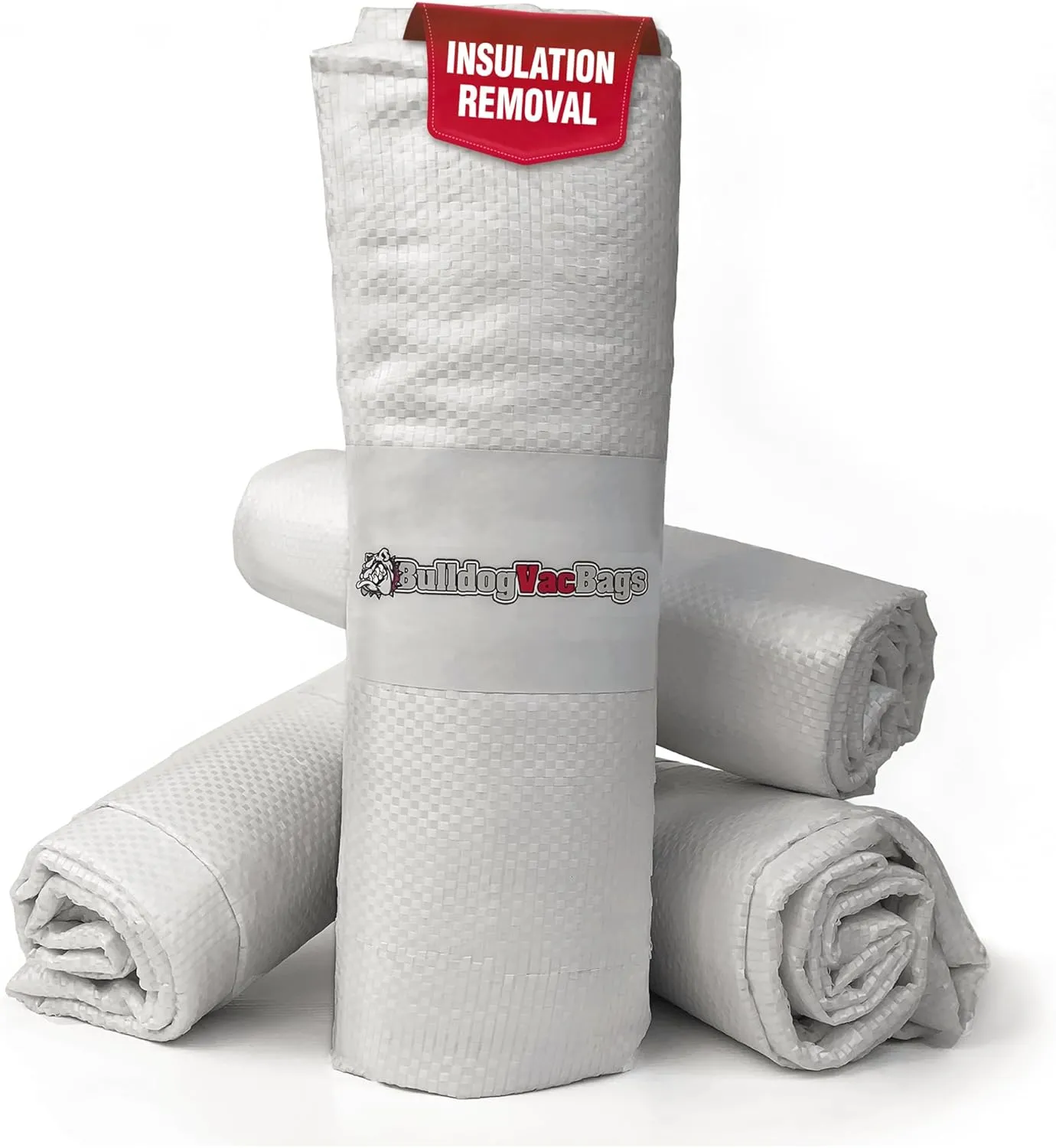 10 Insulation Removal Vacuum Bags, Bulldogvacbags, Holds 105 Cubic Ft, 400 lbs