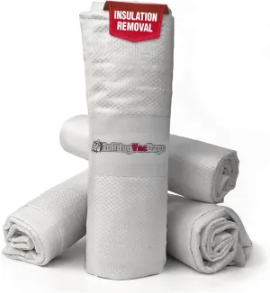 10 Insulation Removal Vacuum Bags, Bulldogvacbags, Holds 105 Cubic Ft, 400 lbs