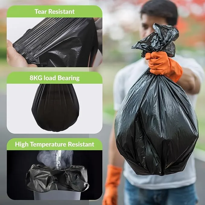 100 Portable Toilet Bags 8 Gallon, Thickened Biodegradable Camping Toilet Bags, Compostable Toilet Waste Bags for 5 Gallon Bucket Toilet, Outdoor Boating Travel Toilet Bags for Travel, Boating