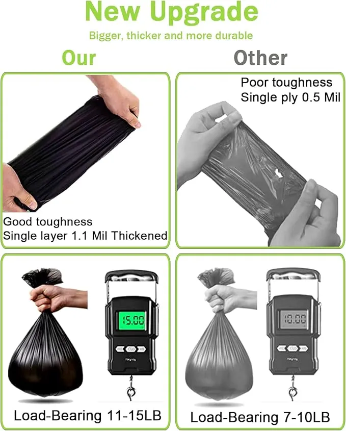 108 Portable Toilet Bags, Biodegradable Camping Toilet Bags 8 Gallon Thickened Portable Potty Bags for 5 Gallon Bucket Toilet Compostable Bags for Adults Outdoor Travel