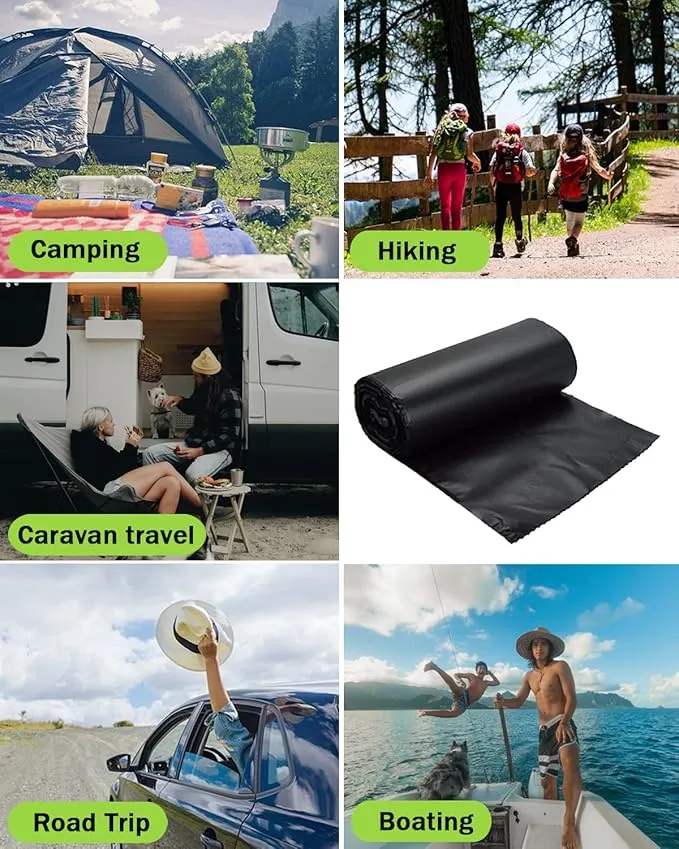 108 Portable Toilet Bags, Biodegradable Camping Toilet Bags 8 Gallon Thickened Portable Potty Bags for 5 Gallon Bucket Toilet Compostable Bags for Adults Outdoor Travel