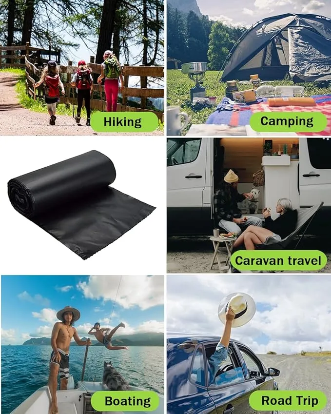 108 Portable Toilet Bags, Biodegradable Camping Toilet Bags 8 Gallon Thickened Portable Potty Bags for 5 Gallon Bucket Toilet Compostable Bags for Adults Outdoor Travel
