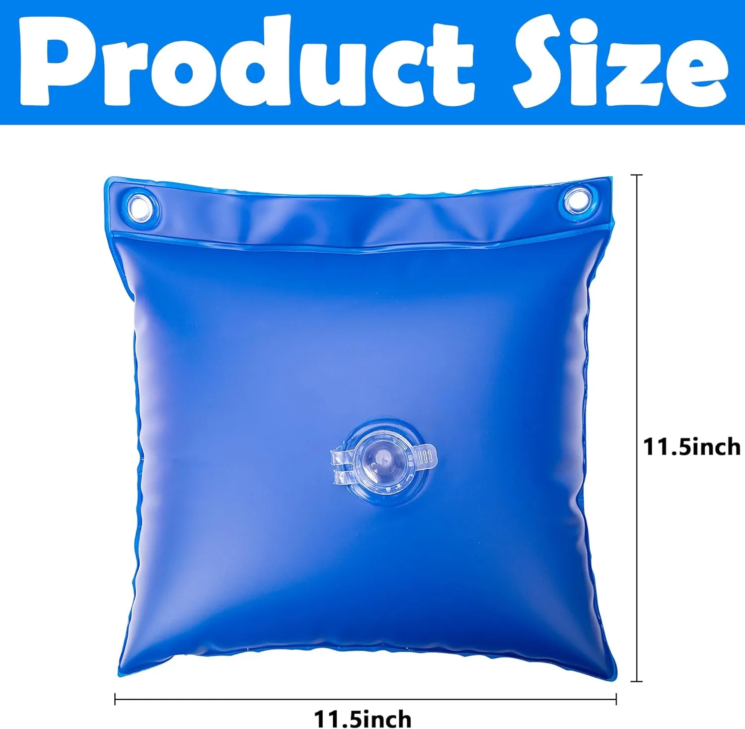 12 Pack Swimming Pool Cover Hanging Bag - 0.4 mm PVC Pool Cover Weights - Heavy-Duty Winter Water Tube for Above Ground Winter Pool Cover，11.5″L×11.5″W