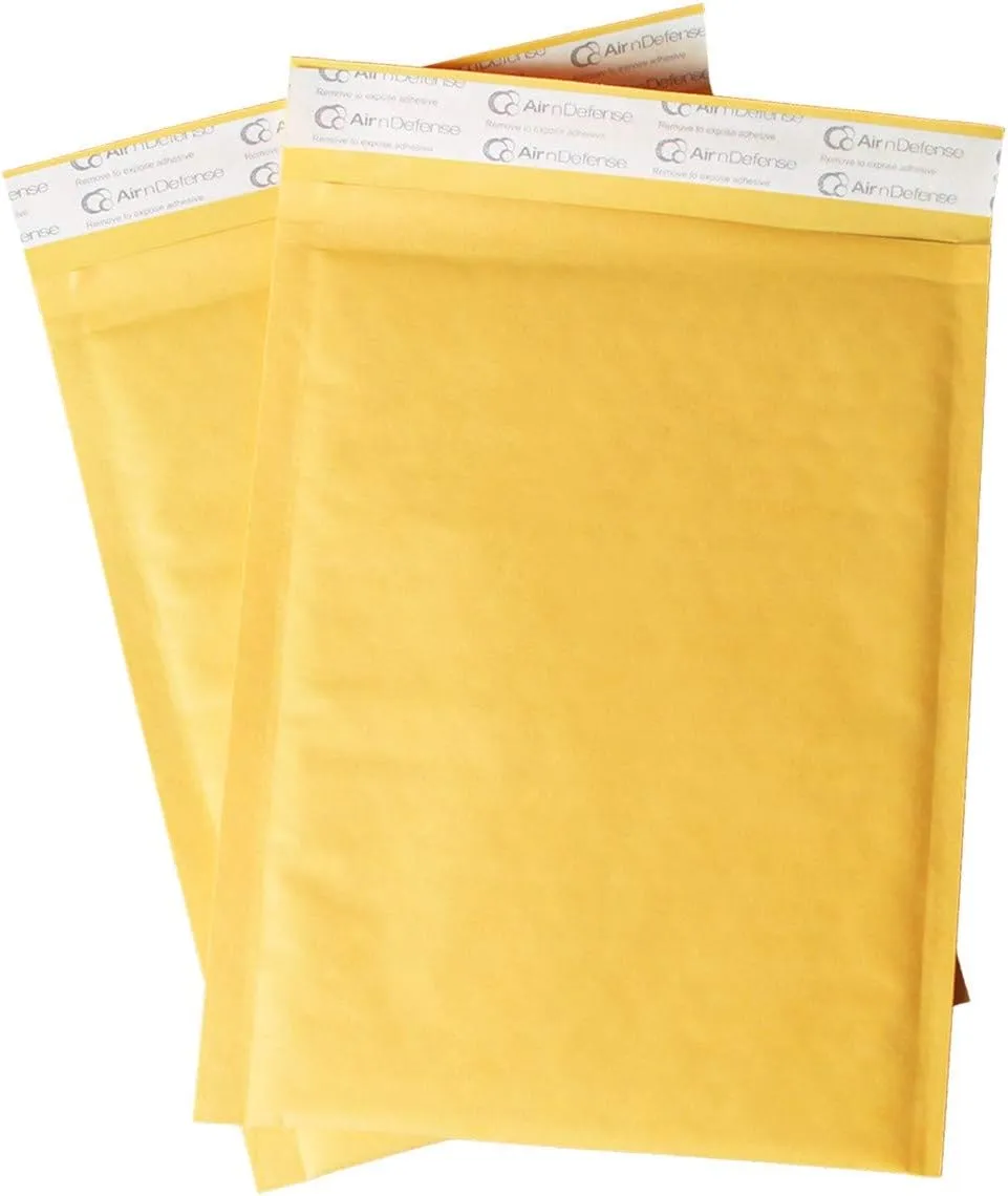 15/100/200/300/400/500 pcs #3 8.5x14.5 Kraft Bubble Padded Envelopes Mailers Shipping Bags AirnDefense (200)