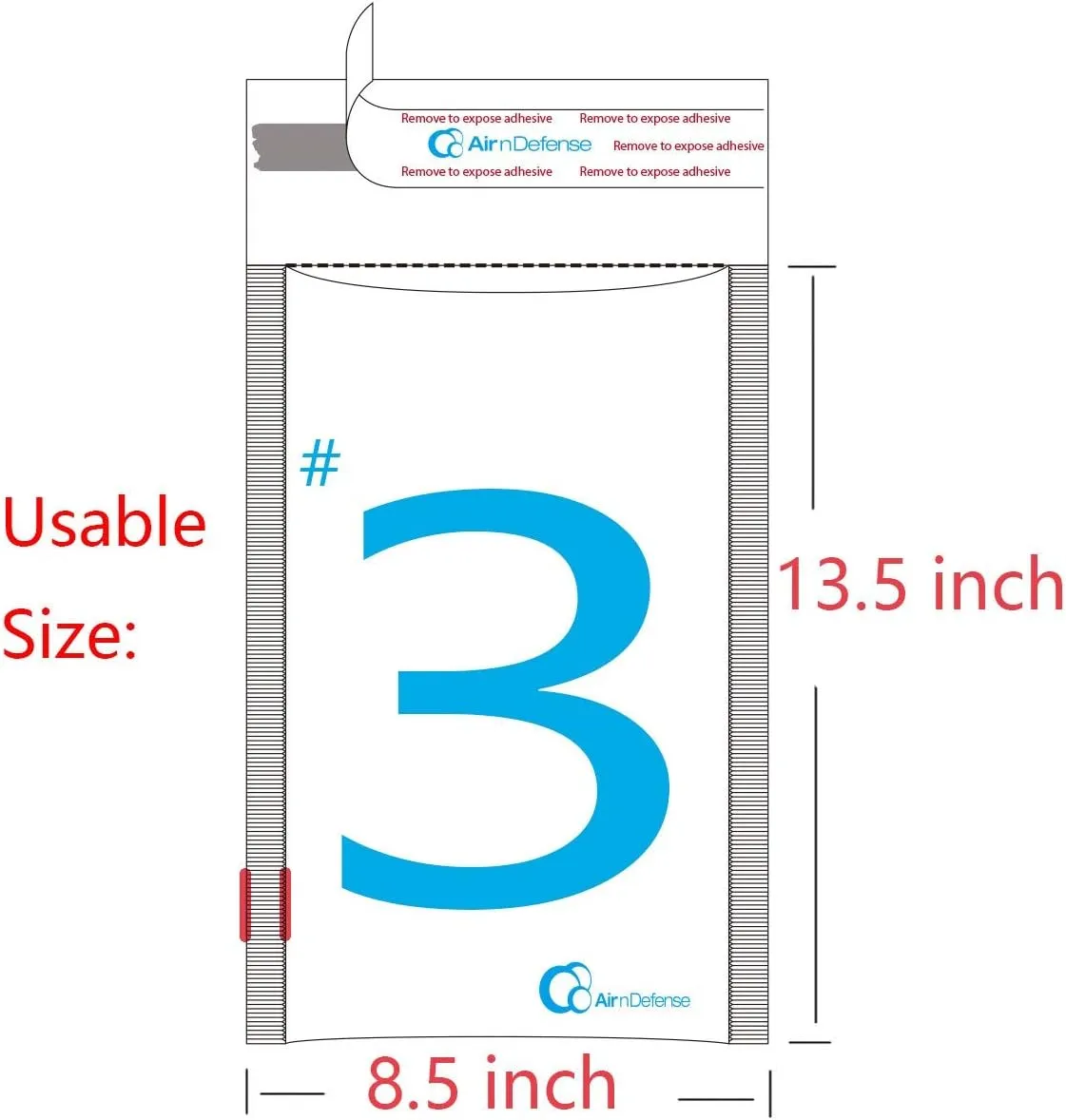 15/100/200/300/400/500 pcs #3 8.5x14.5 Kraft Bubble Padded Envelopes Mailers Shipping Bags AirnDefense (200)