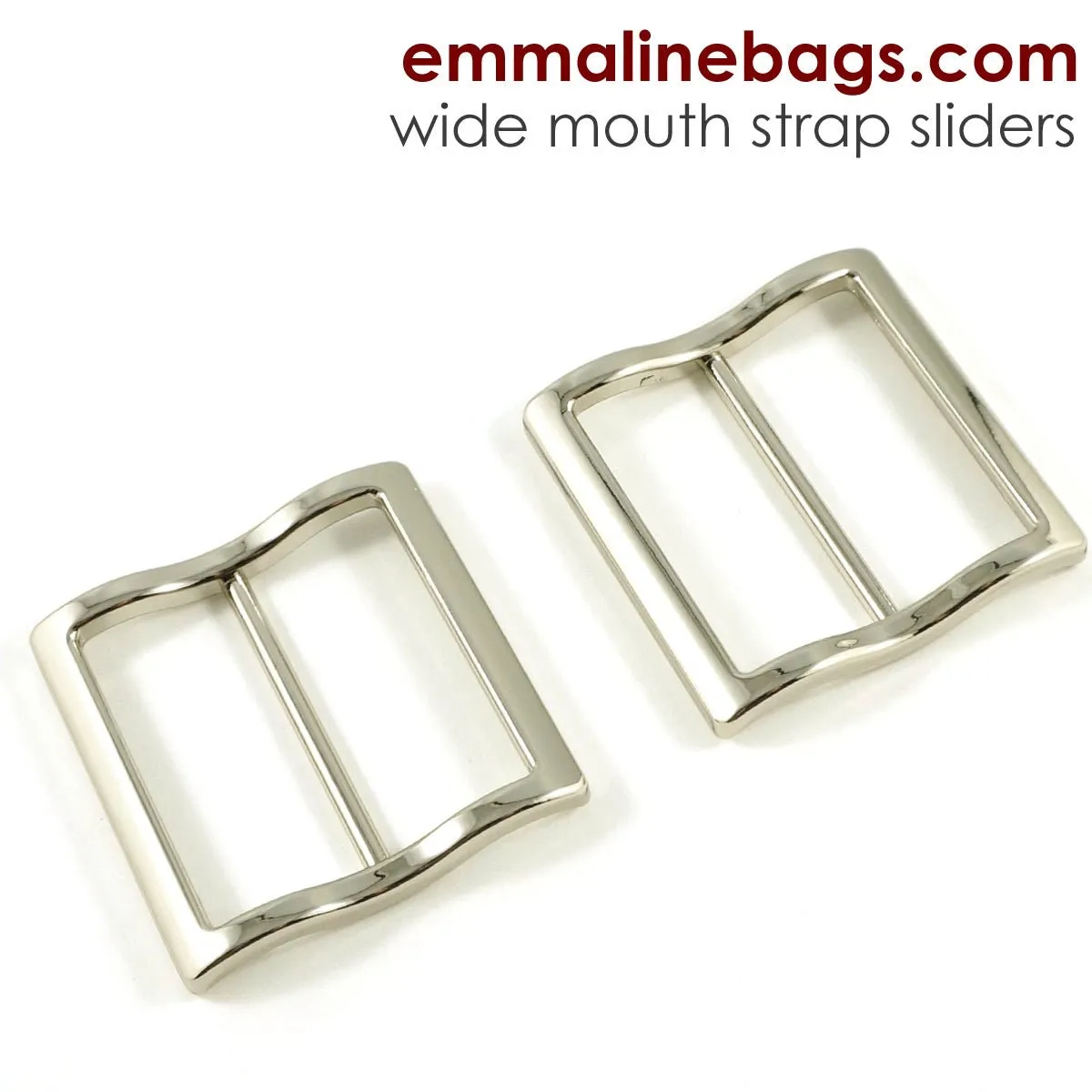 1" Adjustable Wide Mouth Strap Sliders 2 Pack