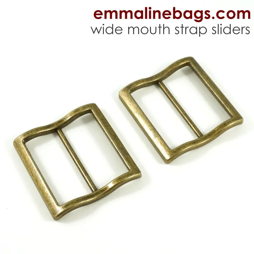 1" Adjustable Wide Mouth Strap Sliders 2 Pack