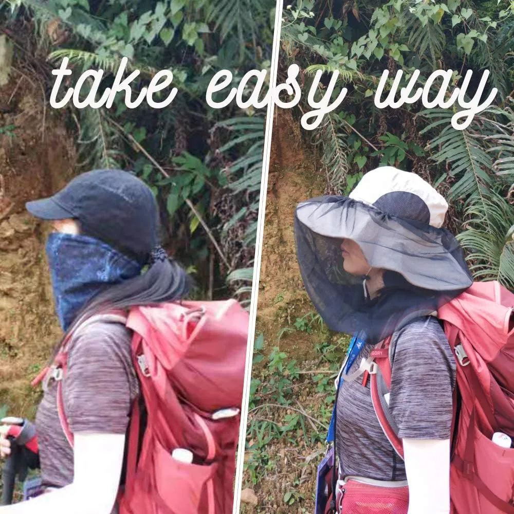 2 Pack Hats Sun Protection Hats for Gardening Hiking Fishing