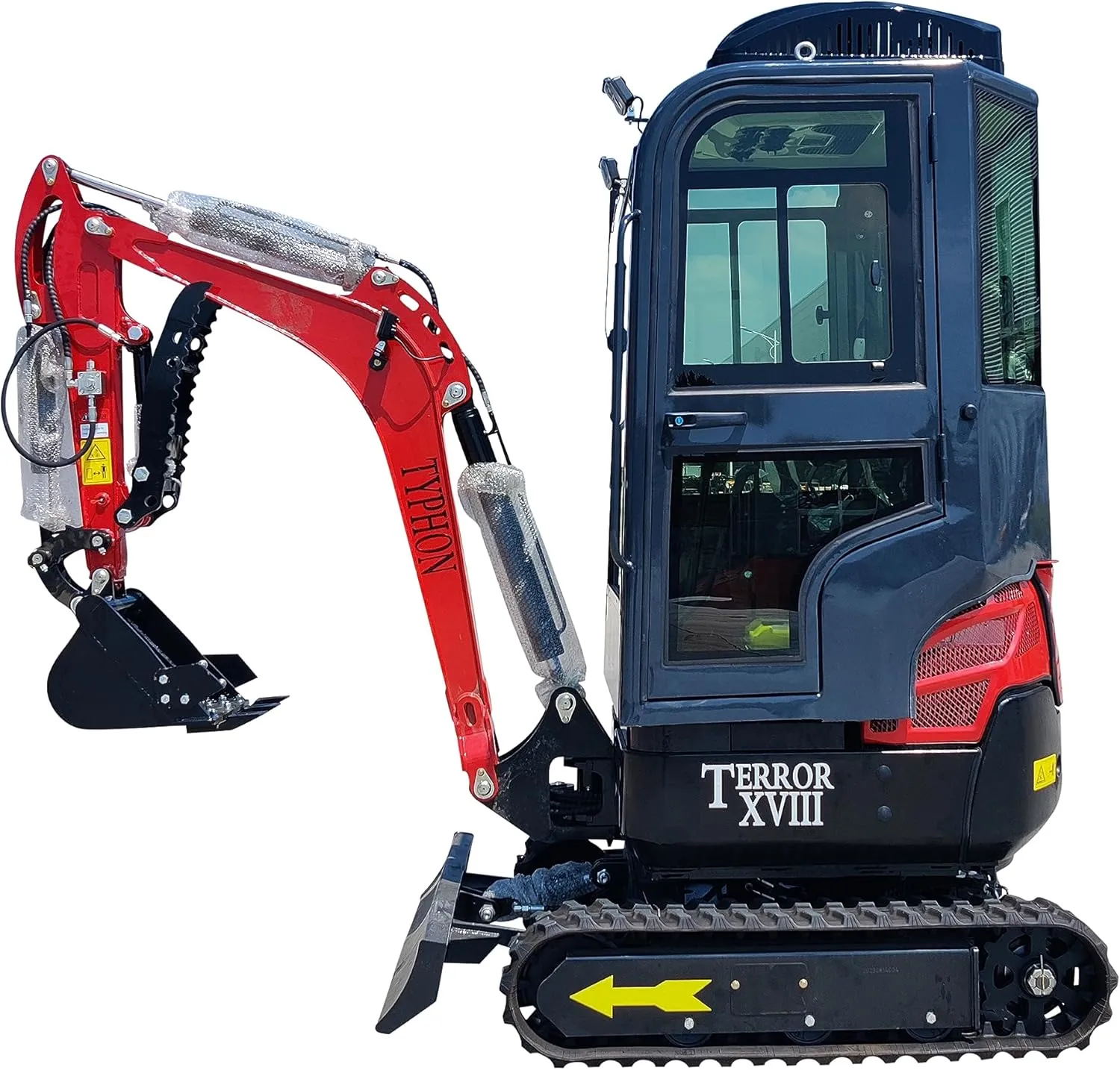 2 Ton TERROR XVIII Heater Aircon Cabin Mini Excavator, EPA certified USA KUBOTA D902 Diesel Machine for Garden, Farms, Parks, Roads – Ideal for Digging, Drilling, Bull-Dozing