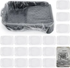 20 Pcs Heavy Paint Tray Liners Disposable Paint Roller Tray Liners Paint Pan Liners Paint Roller Tray Sets (18 Inch)