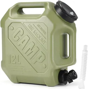 3.2 Gallon/12 L Water Containers with Spigot, BPA Free Camping water Storage Containers Portable Water Jug for Camping Outdoor Hiking,Emergency Stroage