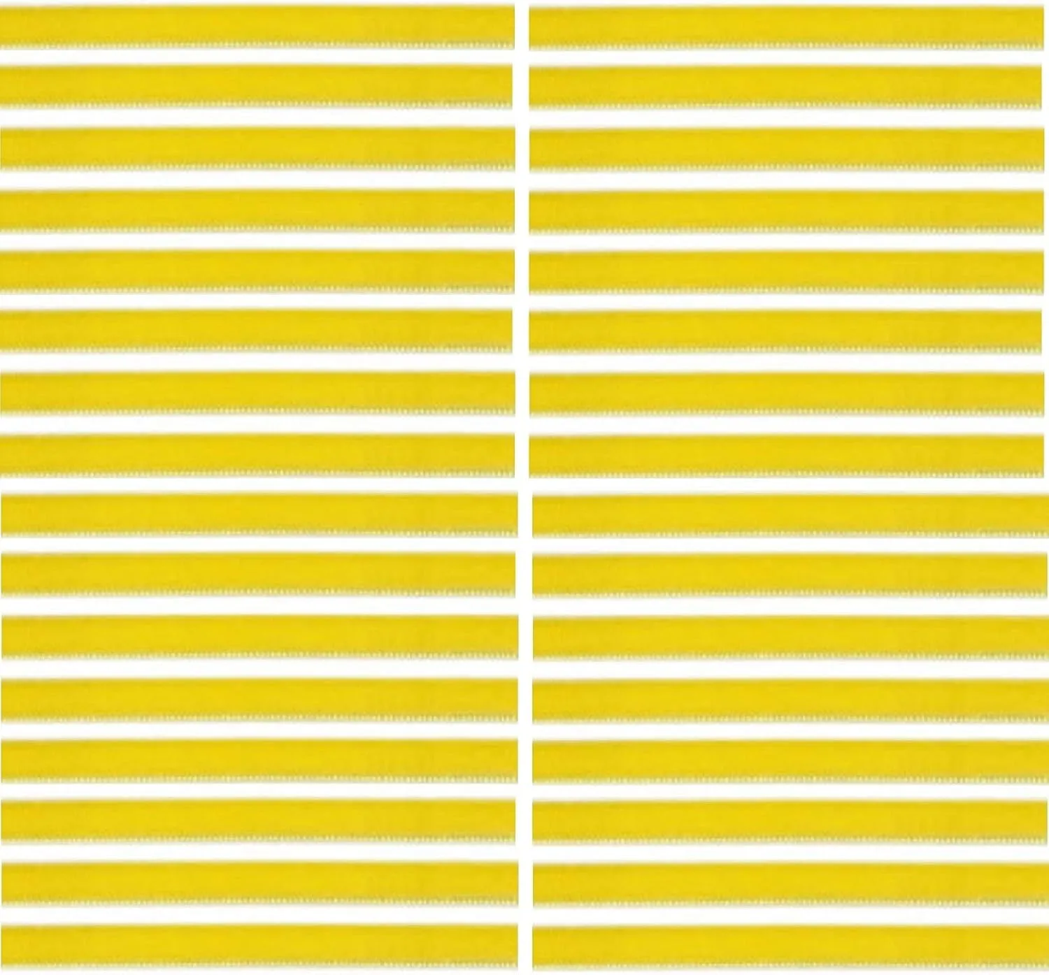 32-Pack Replacement VPI Strips Velvet/Felt 3M Adhesive Okki Nokki   VPi Machine LP Vinyl Record Album Cleaning Strip Set (Quantity of 32) / Cleaner Records (Yellow)