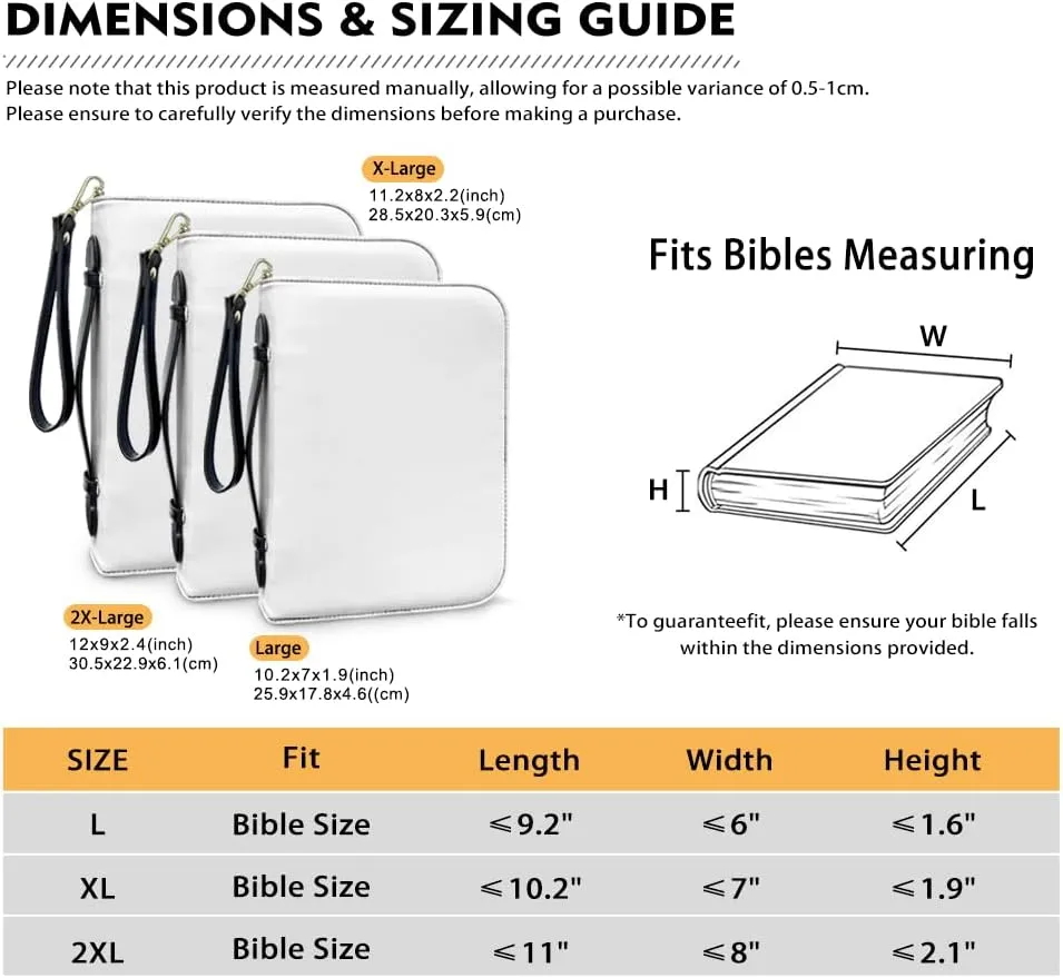 3D Sunflower Large Size Bible Cover Bible Bag for Women Leather Bible Case Bible Book Accessories with Zipper Pocket and Handle for Christian