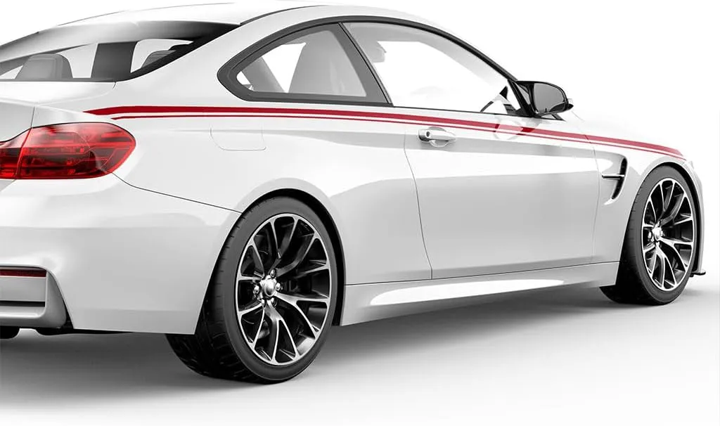 3M 50 Dark Red Gloss Vinyl Pinstriping Tape - Vinyl Striping Lines Stickers, Striping (1in x 150ft Roll)