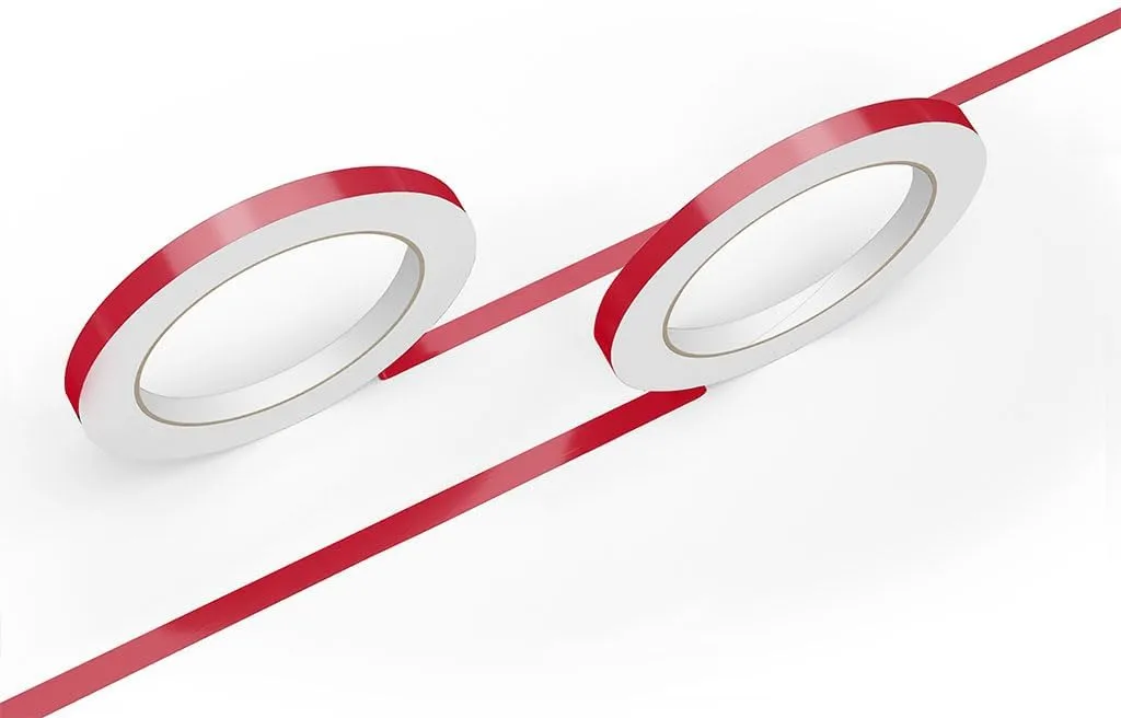 3M 50 Dark Red Gloss Vinyl Pinstriping Tape - Vinyl Striping Lines Stickers, Striping (1in x 150ft Roll)