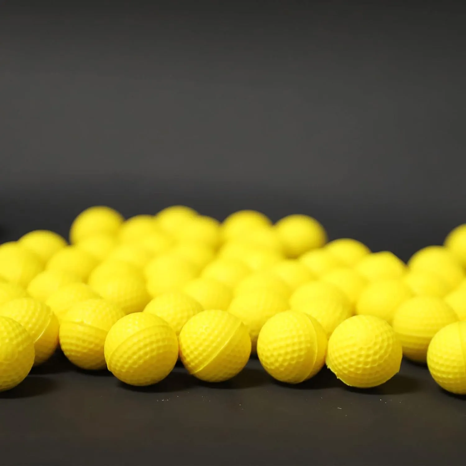 400 Rival Balls Fits for Nerf Rival Guns, Yellow Rival Ammo Compatible with Nerf Rival Series Blasters, Rival Pistol (Yellow, Comes with a Storage Bucket)