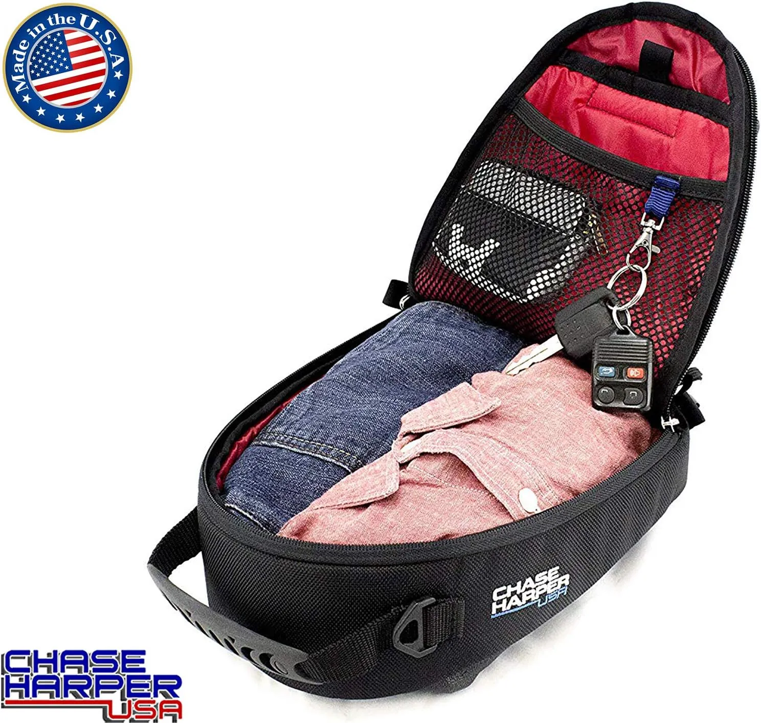 450 Magnetic Tank Bag, Water-Proof, Tear-Resistant, 22OZ Vinyl with Anti-Scratch Rubberized Polymer Bottom - MATTE MOLLE