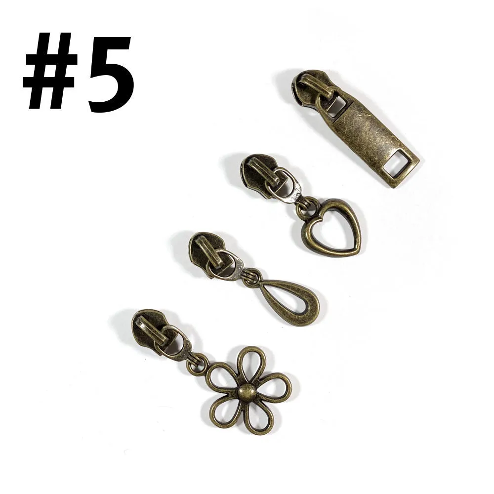 #5 Zip Pull | Antique Brass
