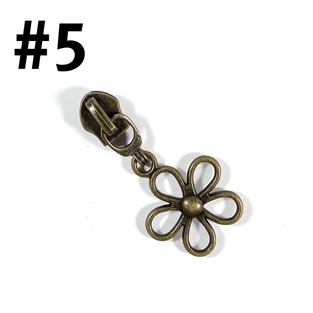 #5 Zip Pull | Antique Brass