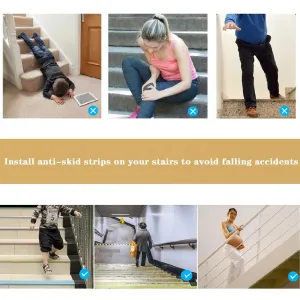72 Inch L-Shaped Vinyl Rubber Non-Slip Self-Adhesive Stair Edge Protector, Step Edge Trim Strips for Indoor & Outdoor - Guaranteed Quality