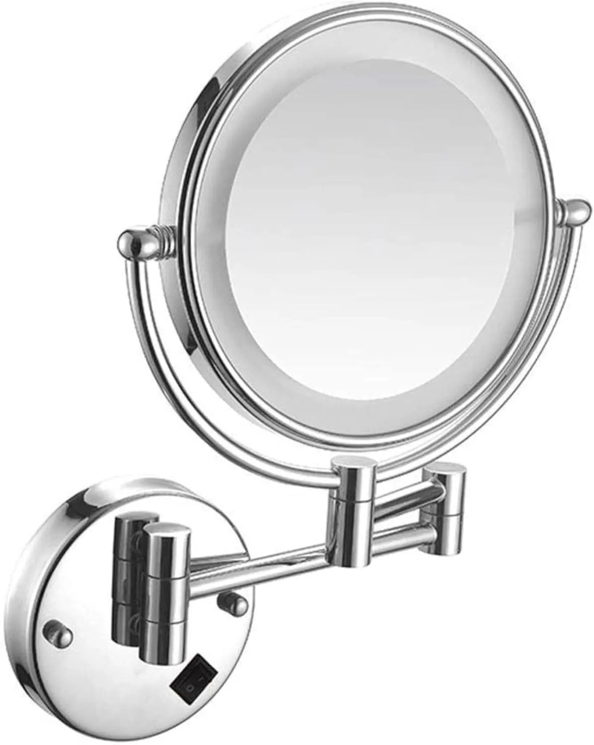 8 Inch Makeup Mirror 5X Magnification Vanity Mirror Concealed Install Vanity Mirror 360°