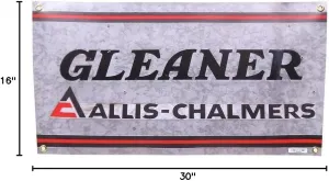 A-C Gleaner Logo 16" x 30" Vinyl Banner CT-Gleaner