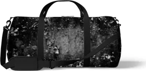 Abstract Background Monochrome Texture Image Includes Sports Bag Tote Bag Waterproof Gym Bag with Shoulder Strap Zipper 2 Side Pockets for Men and Women, Travel and Storage Shoulder Bag.