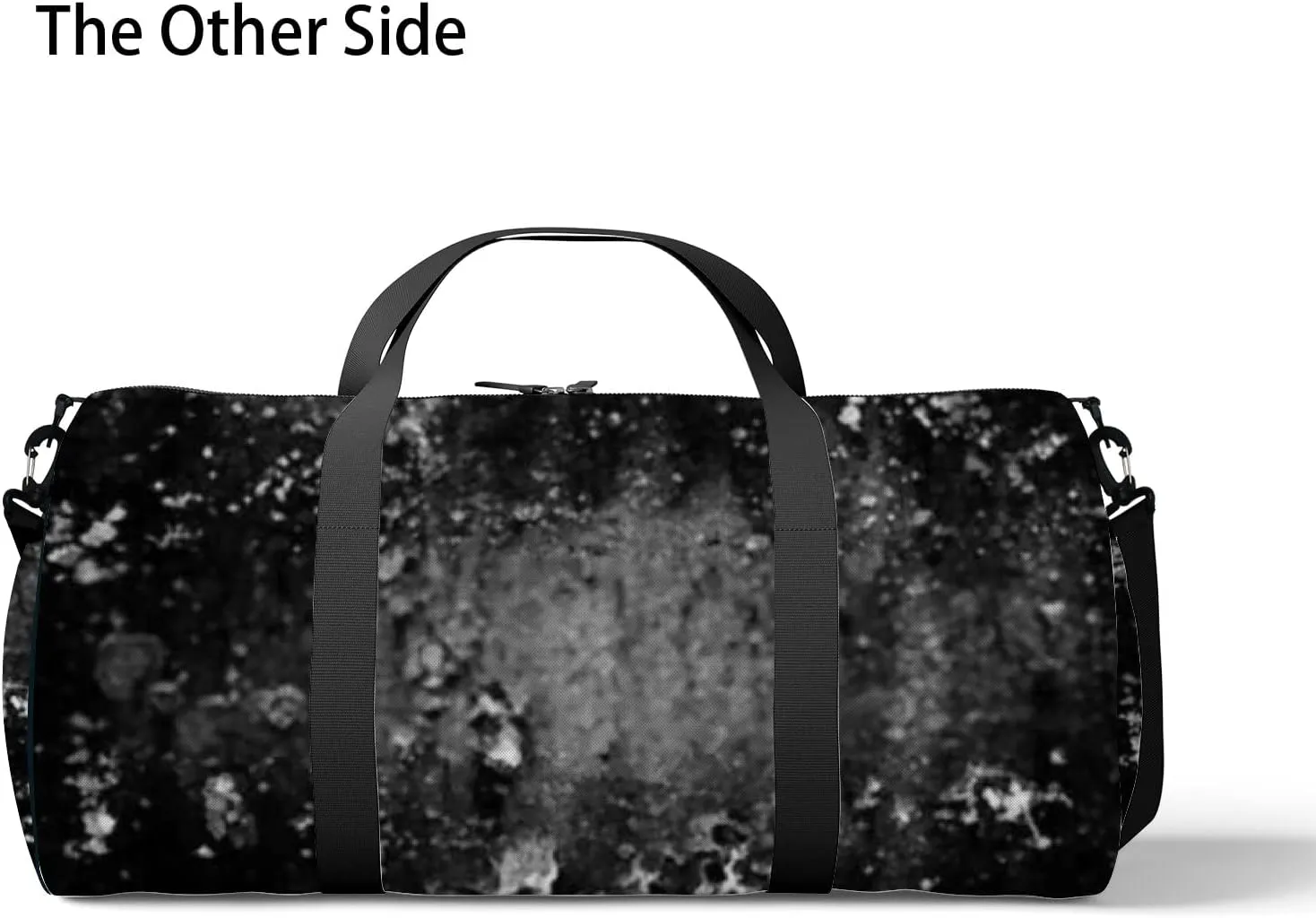 Abstract Background Monochrome Texture Image Includes Sports Bag Tote Bag Waterproof Gym Bag with Shoulder Strap Zipper 2 Side Pockets for Men and Women, Travel and Storage Shoulder Bag.