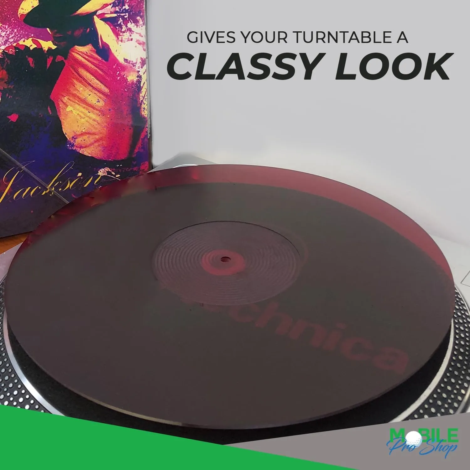 Acrylic Turntable Mat-Platter Vinyl Slipmat for 12 Inches LP Players-Reduced Noise & Improves Sound Quality & Provides Tighter Bass-Anti Static Record Player Mat.