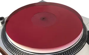 Acrylic Turntable Mat-Platter Vinyl Slipmat for 12 Inches LP Players-Reduced Noise & Improves Sound Quality & Provides Tighter Bass-Anti Static Record Player Mat.