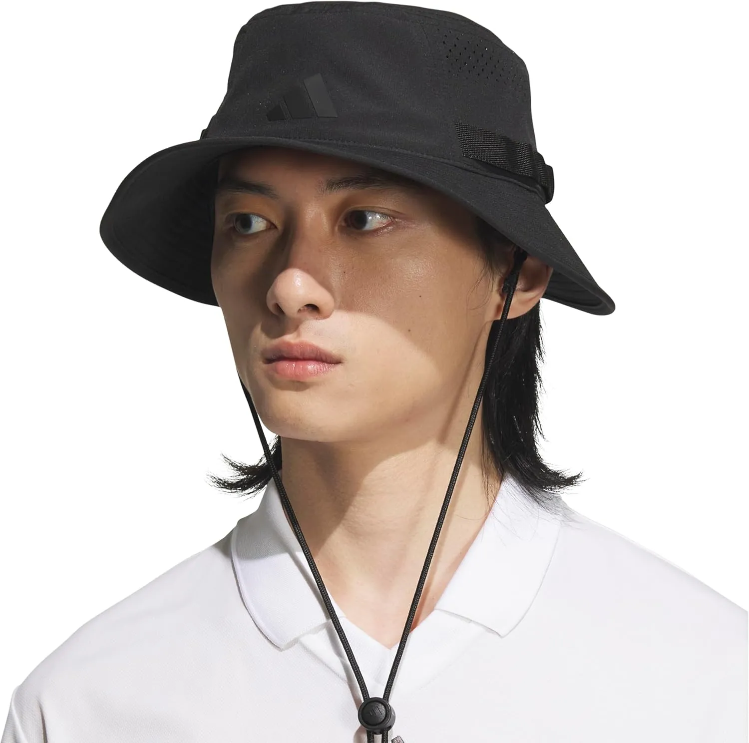 adidas Men's Victory Bucket Hat outdoors and sideline wide brim style for sun protection