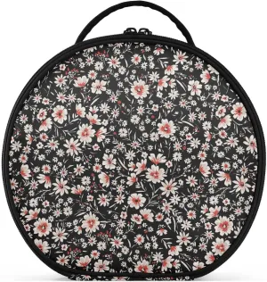 ALAZA Floral Pretty Flowers Makeup Bag Travel Cosmetic Bag Large Toiletry Organizer