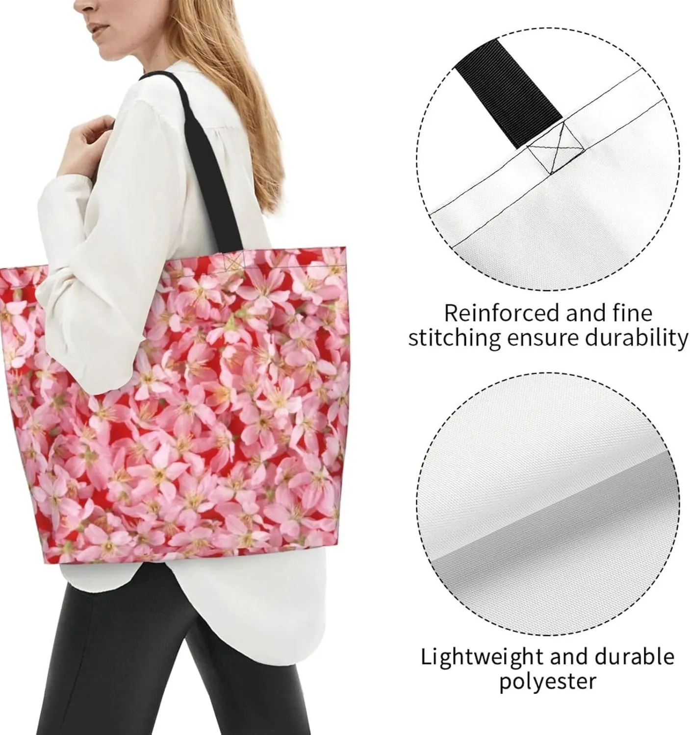 Alien Invasion Tote Bag Shopping Bag Portable Handbags Tote Shoulder Bucket Bags for Women