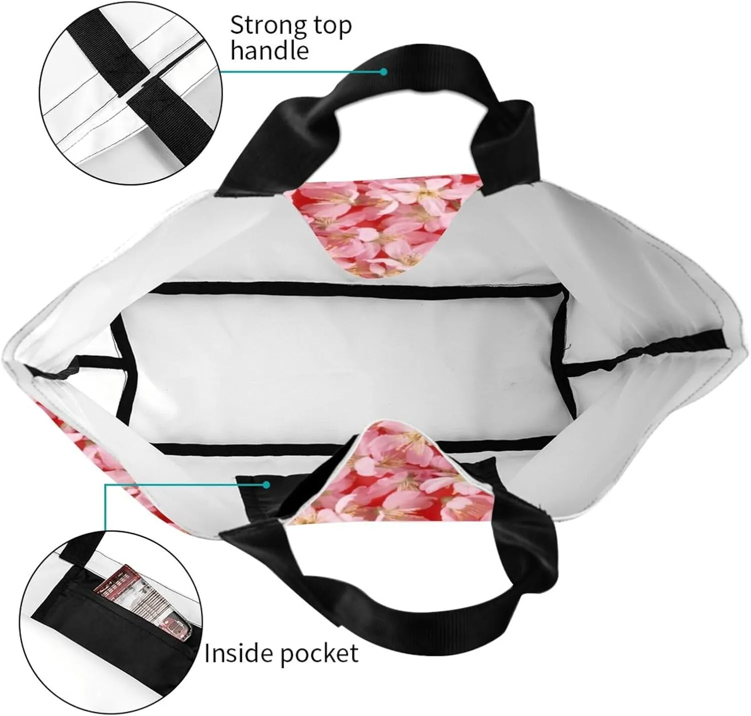 Alien Invasion Tote Bag Shopping Bag Portable Handbags Tote Shoulder Bucket Bags for Women