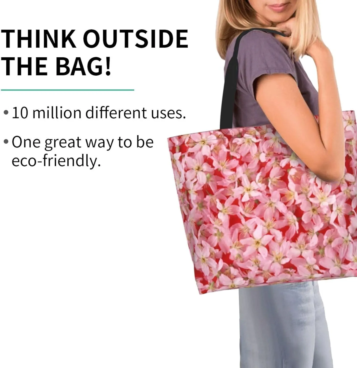 Alien Invasion Tote Bag Shopping Bag Portable Handbags Tote Shoulder Bucket Bags for Women