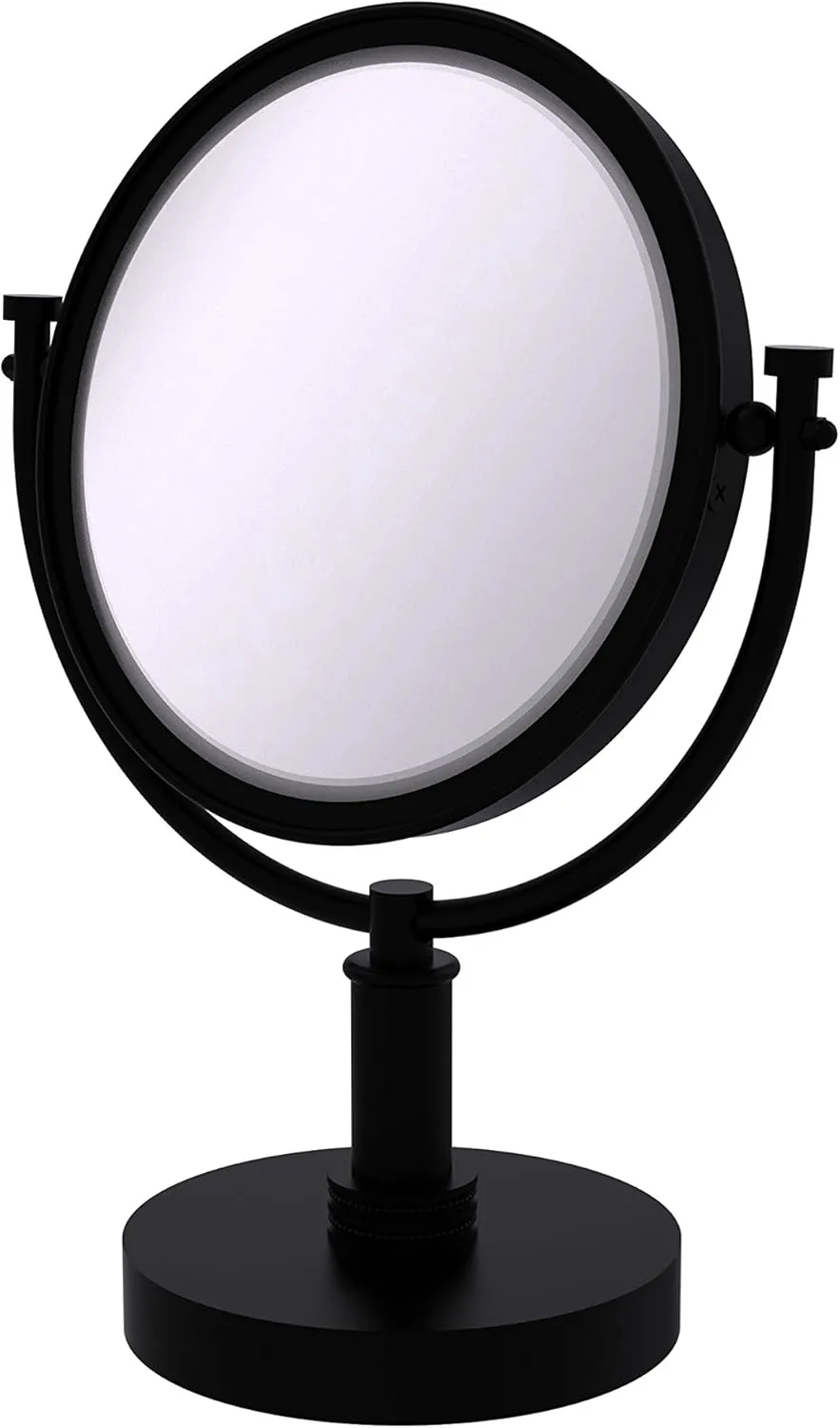 Allied Brass DM-4D/2X 8 Inch Vanity Top 2X Magnification Make-Up Mirror, Matte Black