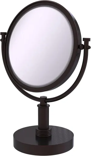 Allied Brass DM-4G/3X 8 Inch Vanity Top 3X Magnification Make-Up Mirror, Antique Bronze