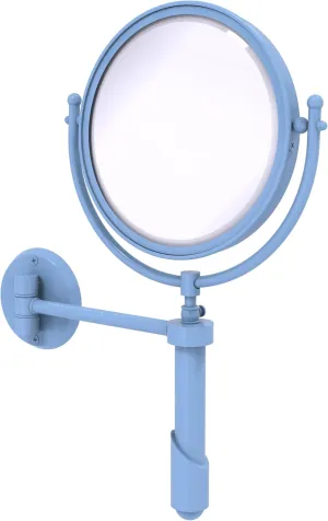 Allied Brass TRM-8/2X-FTB Tribecca Collection Wall Mounted Make-Up Mirror 8 Inch Diameter with 2X Magnification, Flat Troll Blue