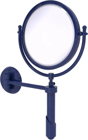 Allied Brass TRM-8/3X-MBL Tribecca Collection Wall Mounted Make-Up Mirror 8 Inch Diameter with 3X Magnification, Mediterranean Blue