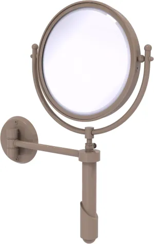 Allied Brass TRM-8/5X-SHB Tribecca Collection Wall Mounted Make-Up Mirror 8 Inch Diameter with 5X Magnification, Shaded Beige