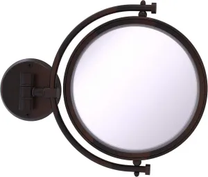 Allied Brass WM-4/3X 8 Inch Wall Mounted 3X Magnification Make-Up Mirror, Venetian Bronze