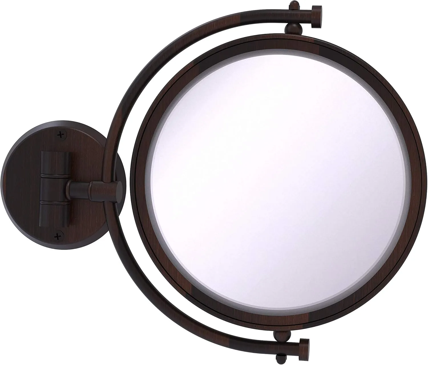 Allied Brass WM-4/3X 8 Inch Wall Mounted 3X Magnification Make-Up Mirror, Venetian Bronze