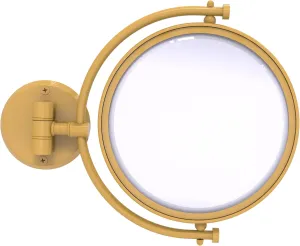 Allied Brass WM-4/4X-SGL 8 Inch Wall Mounted Make-Up Mirror 4X Magnification, Spanish Gold