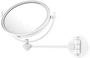 Allied Brass WM-5T/3X-PNK 8 Inch Wall Mounted Make-Up Mirror 3X Magnification, Pink
