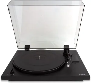 Andover Audio SpinDeck 2 Turntable for Vinyl Record Playback - Semi-Automatic, Beginner-Friendly with Rubber Isolation Feet, Tonearm & Cartridge Included, Pro-Ject & Spinbase Compatible - Black