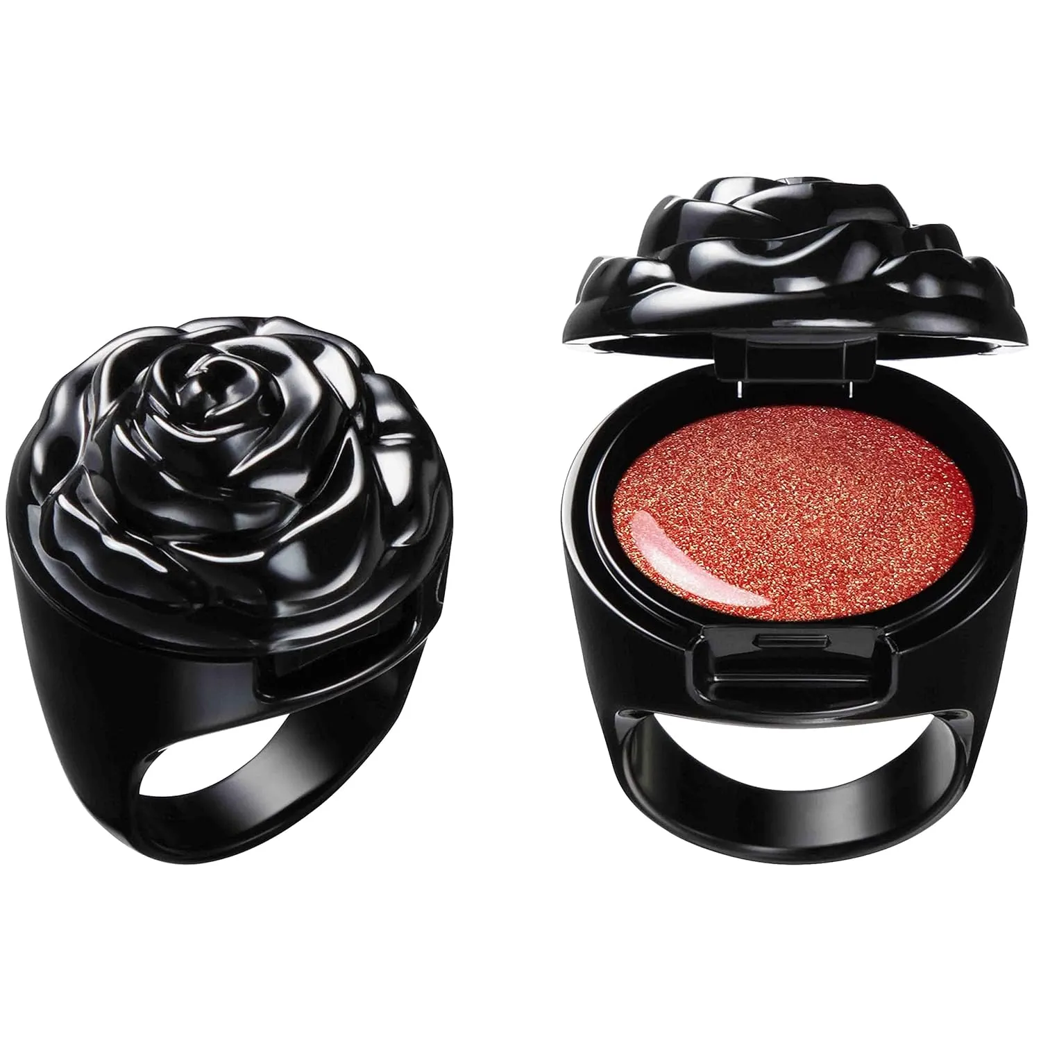 ANNA SUI Ring Rouge - Antique-Looking Lipstick Like Wearing an Accessory - Formulated with Highly Refractive and High-Viscosity Oil - 600 - Humming Orange - 0.80 oz.