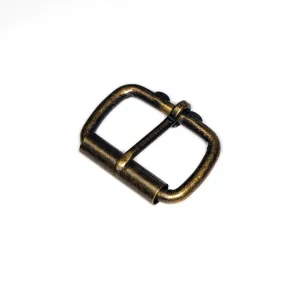 Antique Brass HB Roller Buckle 1 1/2 Inch