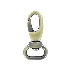 Antique Brass Swivel Snap Lobster 1/2 Inch